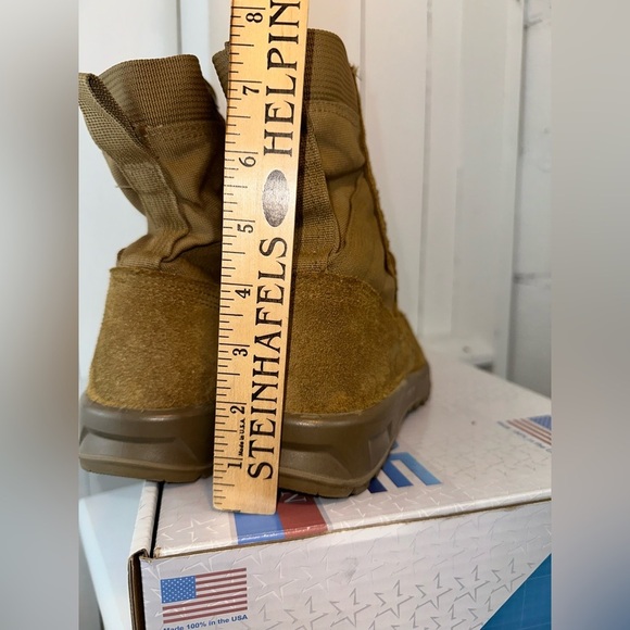 McRae Military Combat Ultra Light  Steel Toe High Ankle Boots Men’s size 9 Tan - Picture 8 of 11